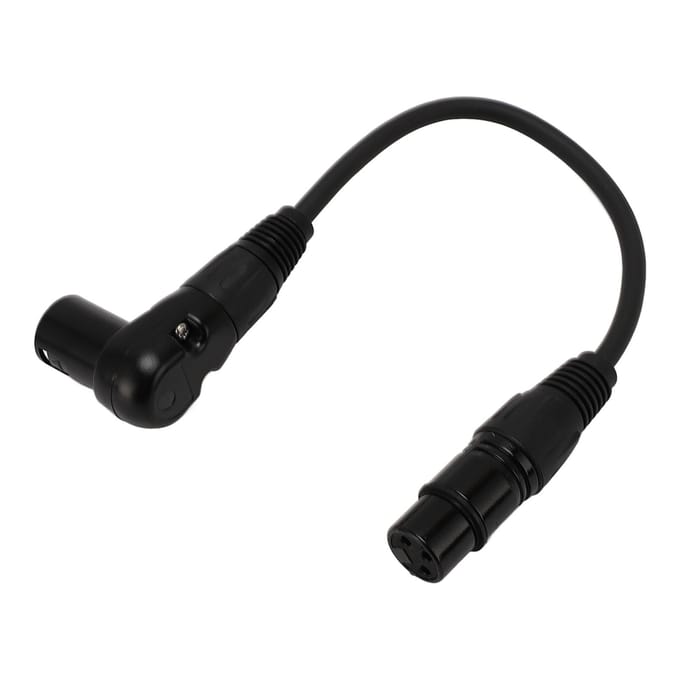 XLR Microfoon Verlengkabel Adapter 90 Graden XLR Male naar Female 3-Pins Microfoonkabel voor Luidsprekers 1.8m/ 6ft