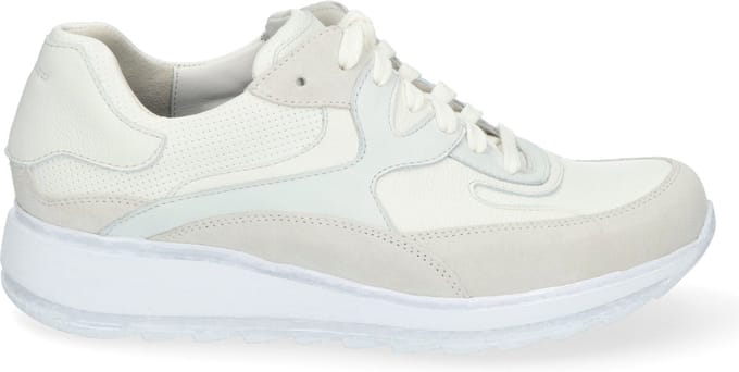 Durea 6272 H - Lage sneakersDames sneakers - Kleur: Wit/beige - Maat: 38.5