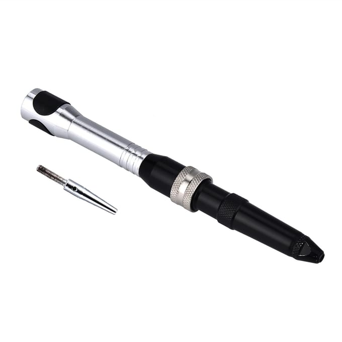 Sieraden Graveerhamer Handstuk met Handvat voor Sieraden Flexibele Schachtmachine black