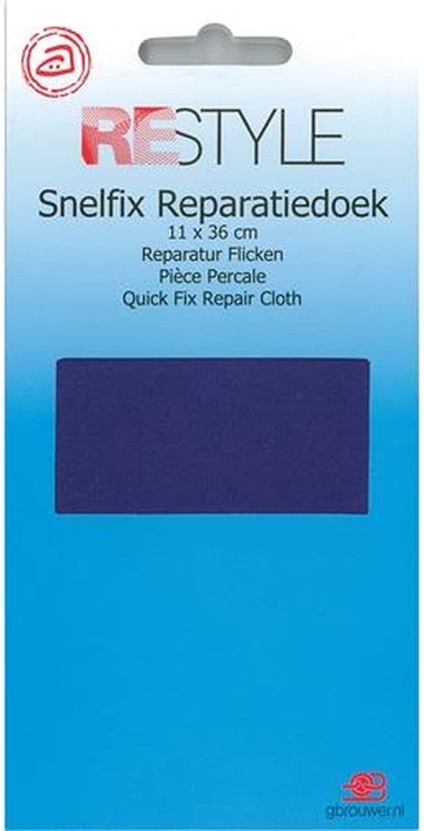 Reparatiedoek Strijkbaar - Paars - 11 x 36 cm