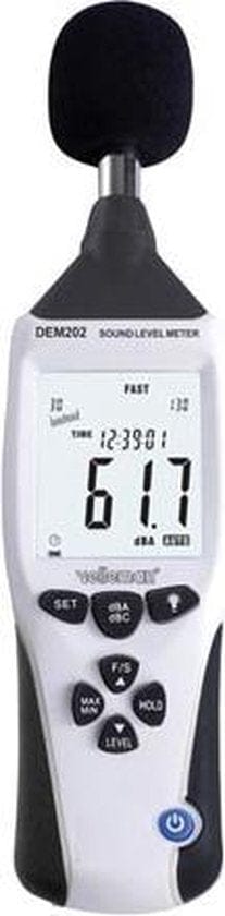 Velleman Professionele geluidsniveaumeter, datalogger, usb-interface, 262144 metingen, windows os