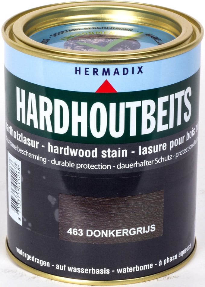 Hermadix Hardhout Beits - 0,75 liter -  463 Donkergrijs