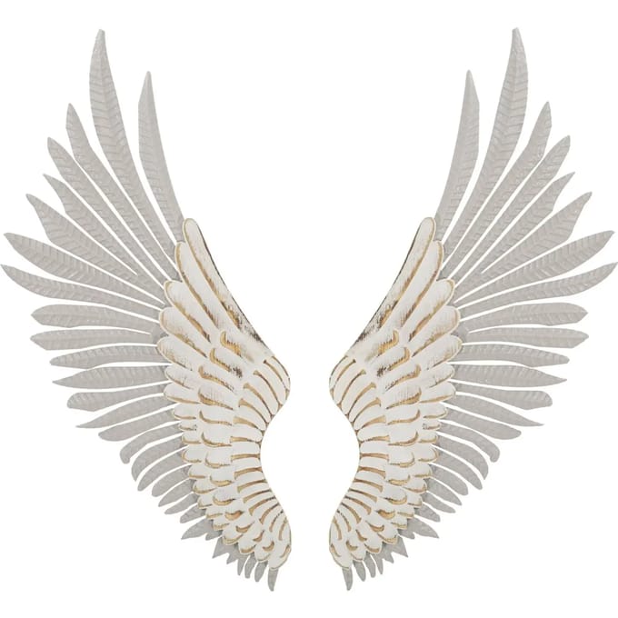 Wanddecoratie Mauro Ferretti Ali Natural Coppia (x2)