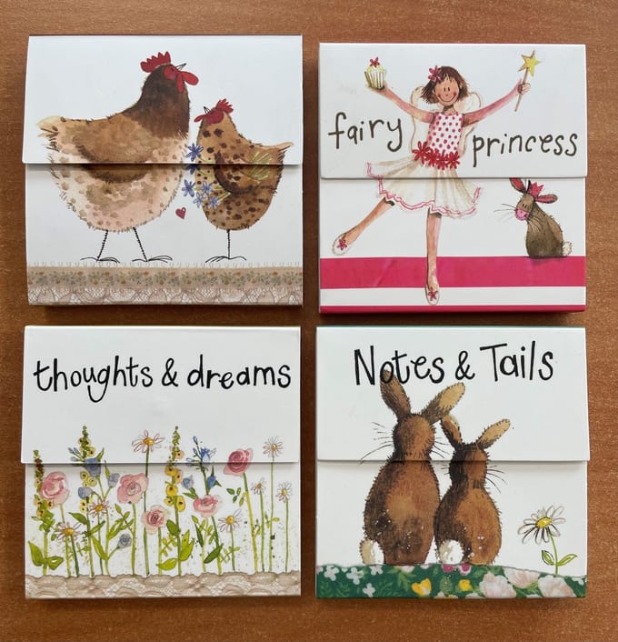 Alex Clark Mini Magnetic Notepad's - Magnetische notitieblokjes 4 stuks