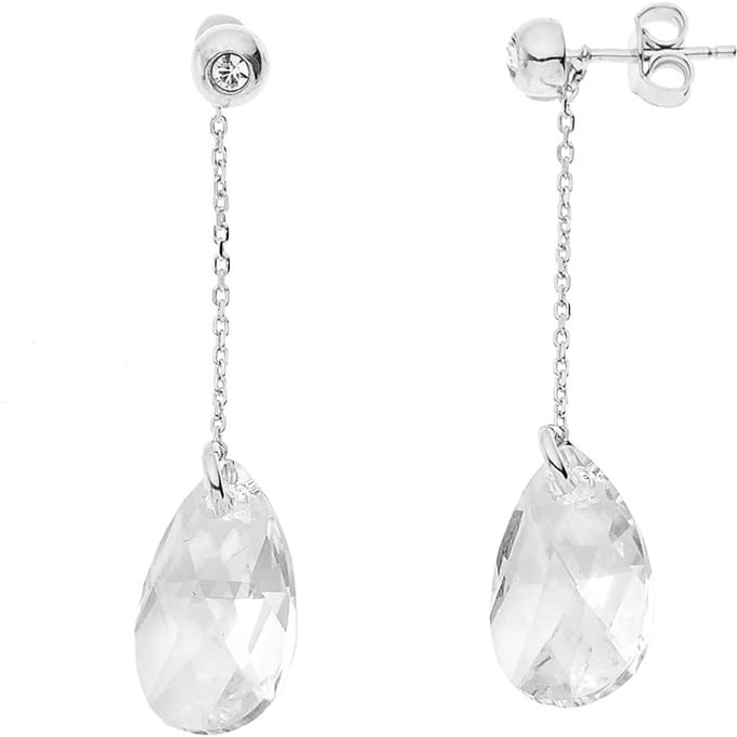 Hanging Oorbellen Echt Swarovski Silver Crystal 925 - Swarovski Tribute