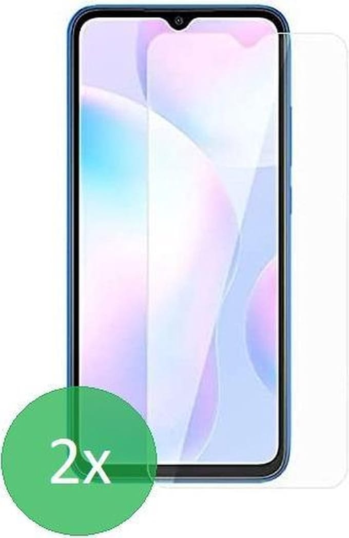 Geschikt Voor: Xiaomi Redmi 9 - 2x Screenprotector - screen protector - glas - bescherm - beschermglas