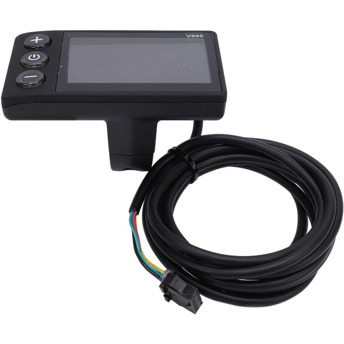 Fiets LCD Display Waterbestendig Multifunctioneel Fietsen Kleurenscherm Bedieningspaneel voor 22.2mm black