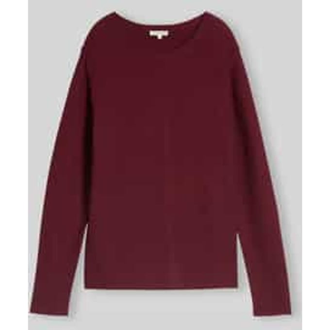 Tom Tailor - Gebreide trui van katoen - Maat S - Preppy Plum