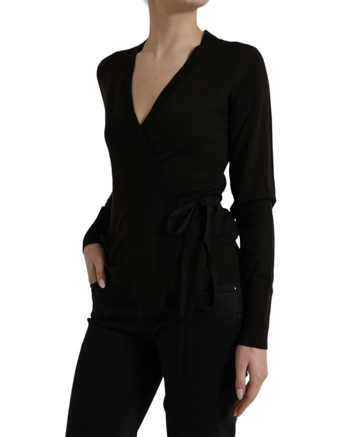 Wrap Gebreide Top Tsh84349