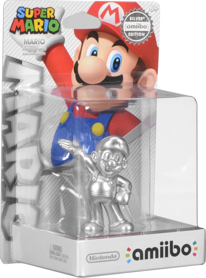 Amiibo - Mario Silver Edition (Super Mario Collection) (import)