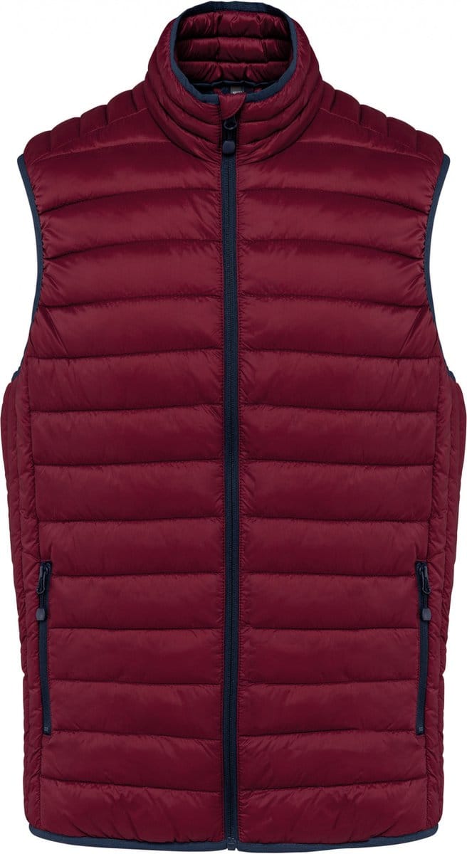 Kariban Men’s lightweight sleeveless down jacket K6113 - Wine - S