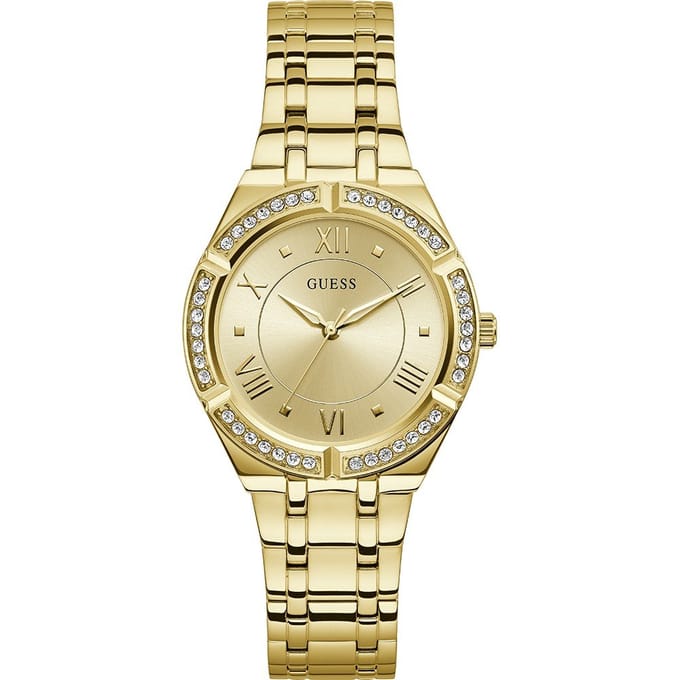 Guess GW0033L2 dames horloge 36 mm - Goudkleurig
