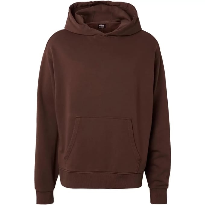 Urban Classics - Heavy Washed Boxy Hoodie/trui - 3XL - Bruin