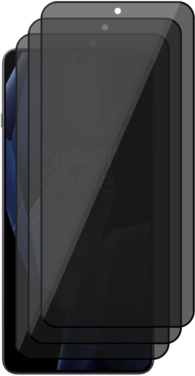 Privacy Screenprotector geschikt voor OnePlus 13R - 3x Volledig Dekkend Glas Screen Protector