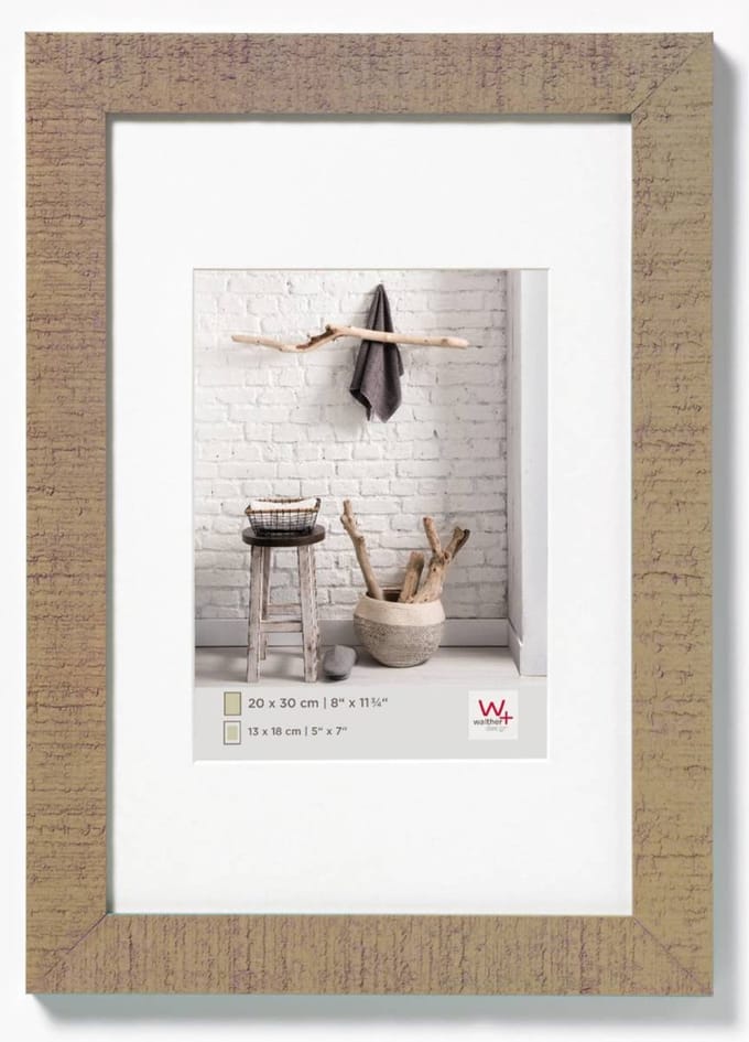 walther+ design HO030C Wissellijst Papierformaat: 20 x 30 cm (b x h) 20 cm x 30 cm Beige