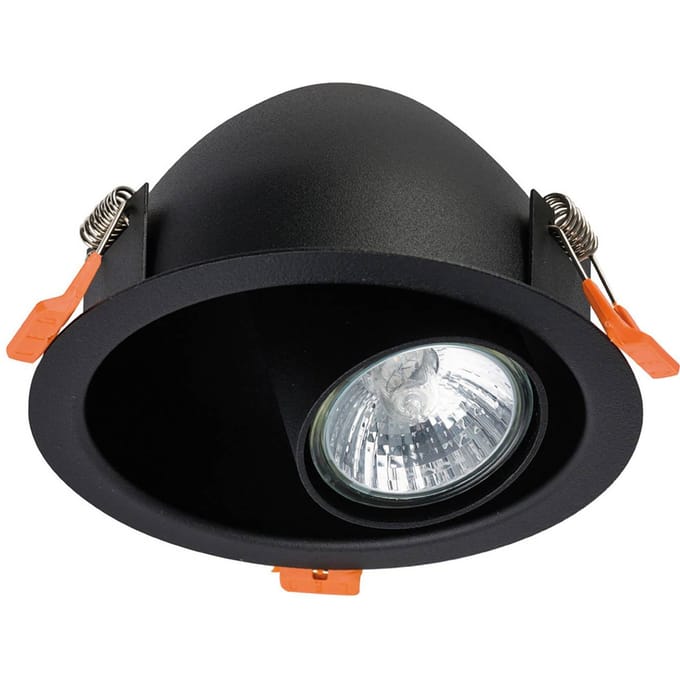 Nowodvorski Lighting Inbouwspot Dot, verstelbaar, zwart