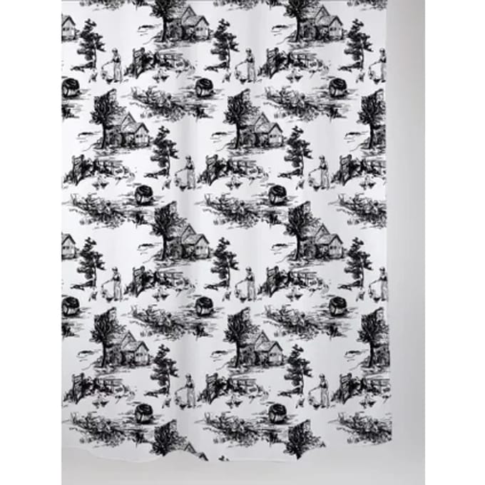 Allibert Douchegordijn Retro Polyester 180x200cm