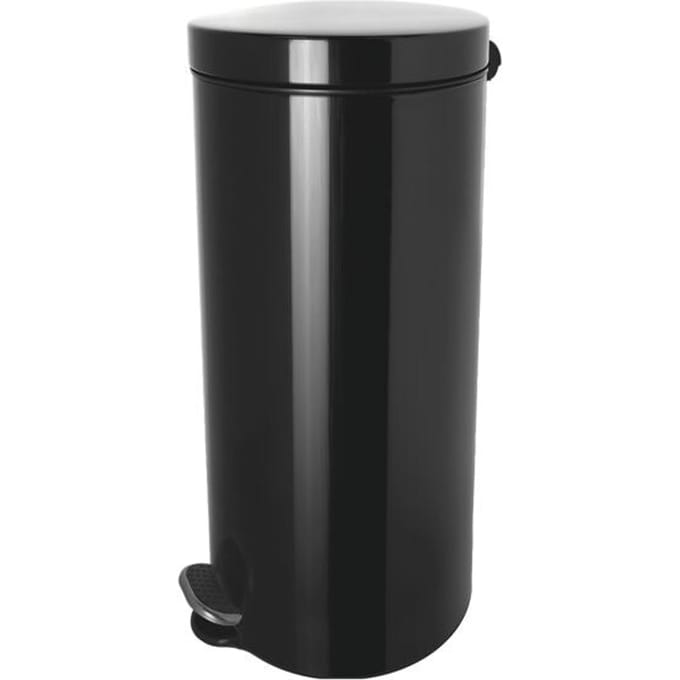 Helit pedaalemmer met zilverionen coating 30 liter zwart