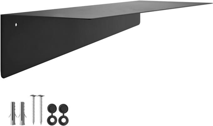 Wandplank HOVER-VII 350x130x80mm zwart