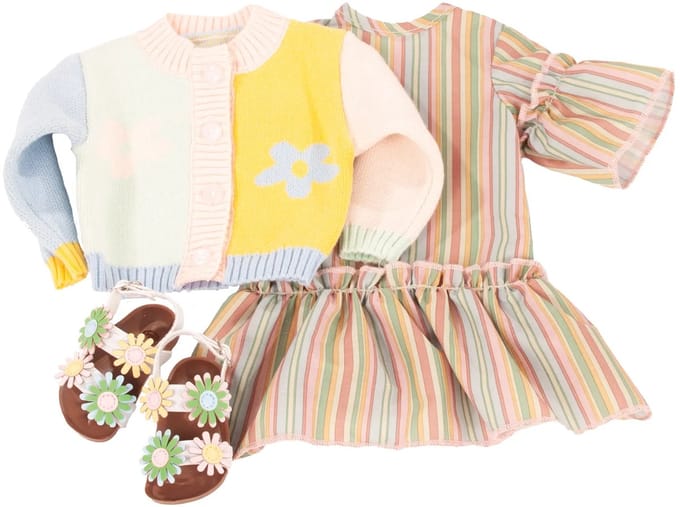 Götz Poppenkleding Kledingset Lente 46 - 50 cm