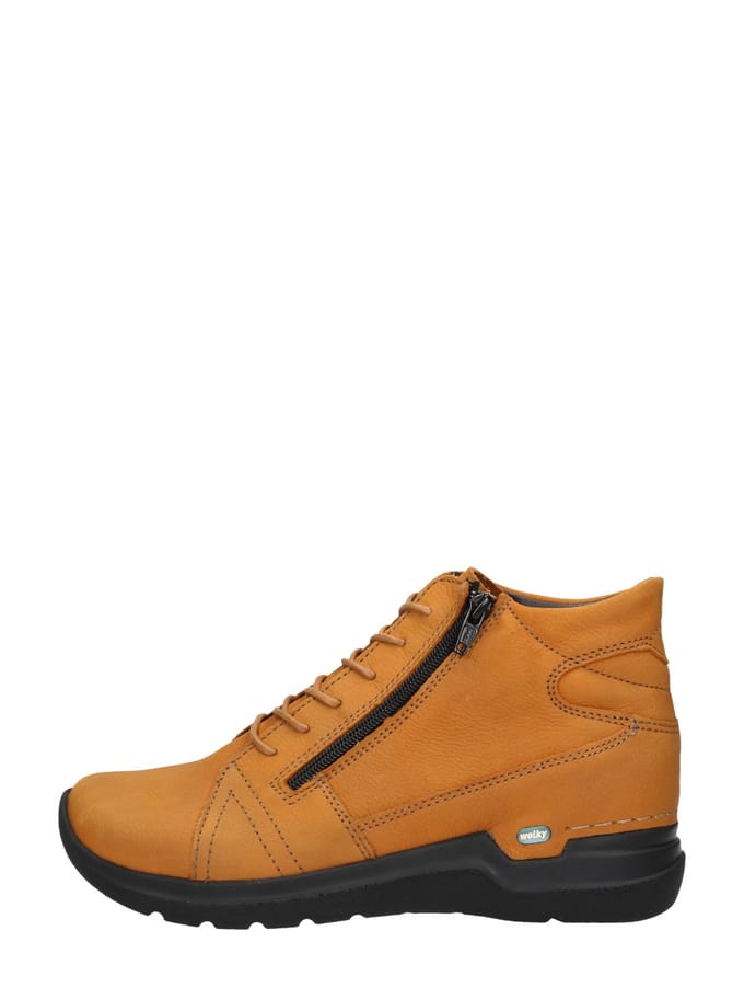 Wolky Why Veterschoenen Hoog - Geel - Maat 41