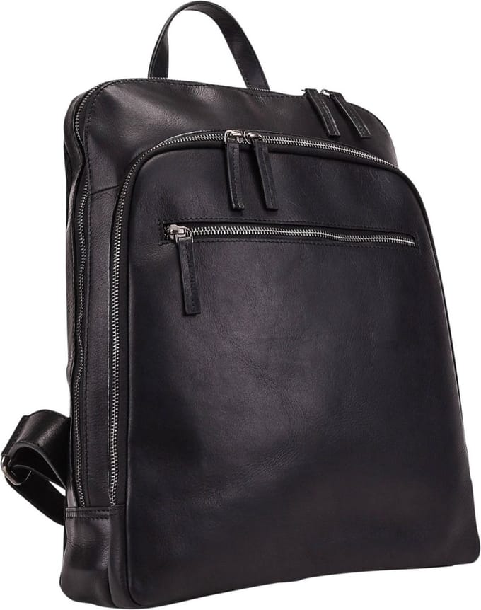Leonhard Heyden Roma business rugzak 13 inch - Zwart
