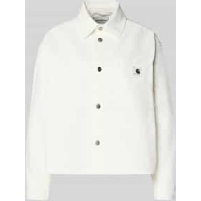 relaxed fit overhemdjack met labeldetail model 'Georgia'