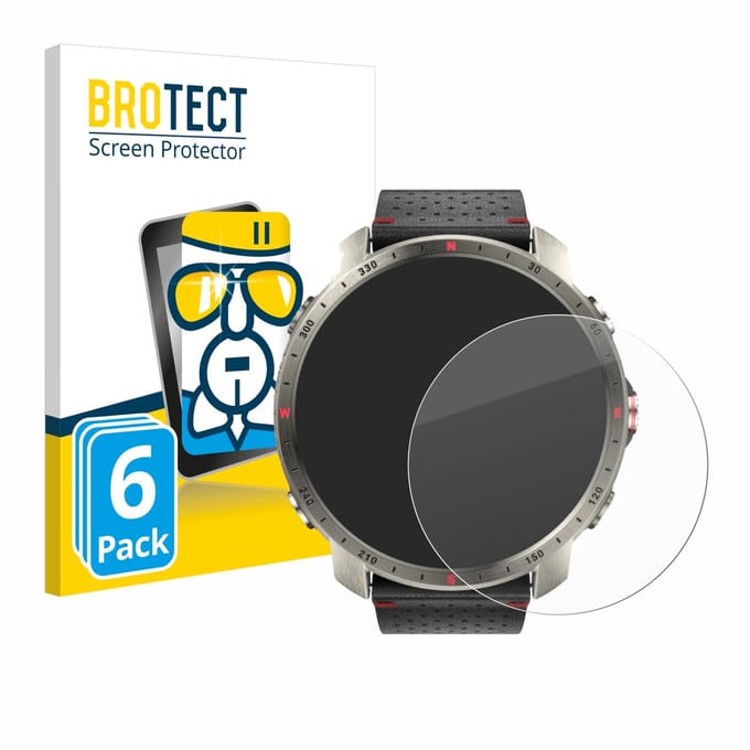 Screenprotector 6 Stuks voor Polar Grit X Pro Titan Beschermglas transparant