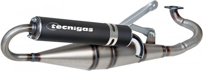 Uitlaat Tecnigas Next R Chroom (CE) GY6 / Kymco 50cc 4 Takt