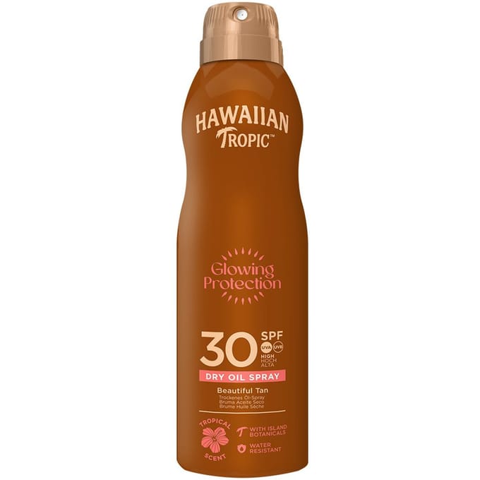 Hawaiian Tropic | Glowing Protection Spray SPF 30 UVA + UVB Protection 180 ml