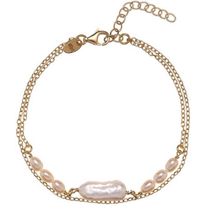 ALISIA AL5114.01.000 DUBBELE GOLD-PLATED KETTING MET PARELS 1 STUK