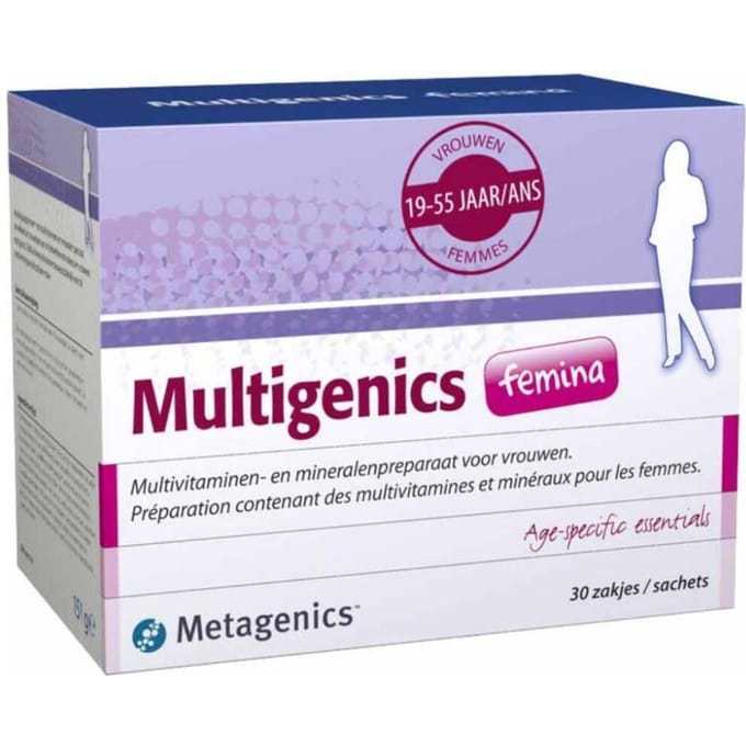 Metagenics Multigenics Femina 30 Zakjes | Multivitaminen Voor Vrouwen