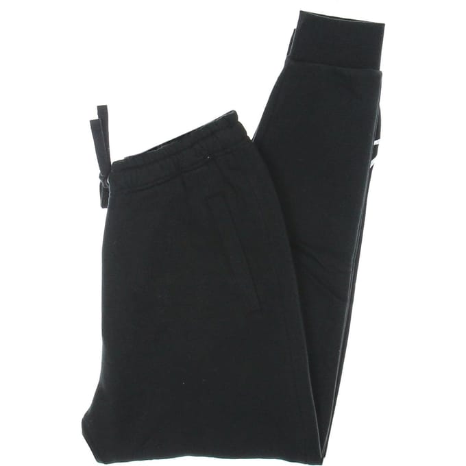 Fleece trainingsbroek voor dames Signature joggingbroek zwart