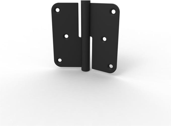 Argenta paumelle RVS Zwart 89x89x2,5 Din L