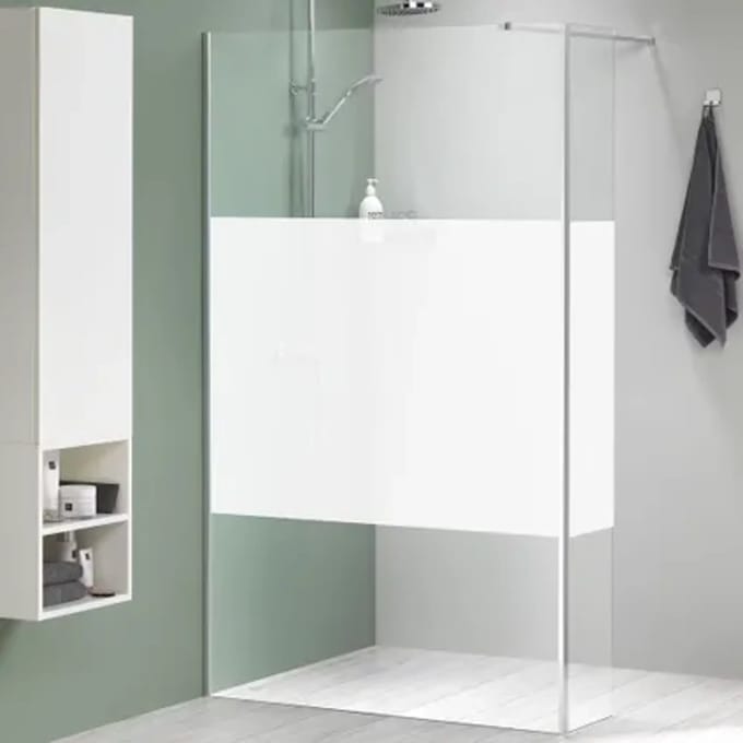 Sealskin Inloopdouche Mix&match 138x200cm - Geborsteld Rvs Profiel - 8 Mm Helder Glas