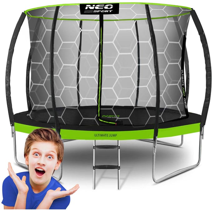 Neo-Sport Serie - Tuintrampoline - 12ft - Inclusief Veiligheidsnet - 374 cm