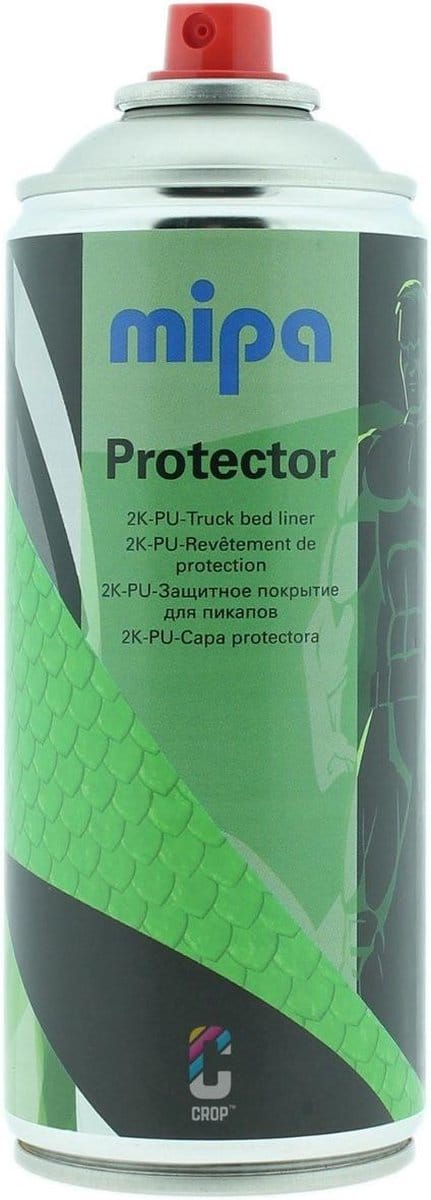 MIPA Protector 2K Bedliner Coating Zwart in Spuitbus