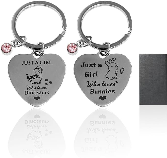 Cosensi - Dailygoods - Set van 2 Dieren-Sleutelhangers in Geschenkdoos
