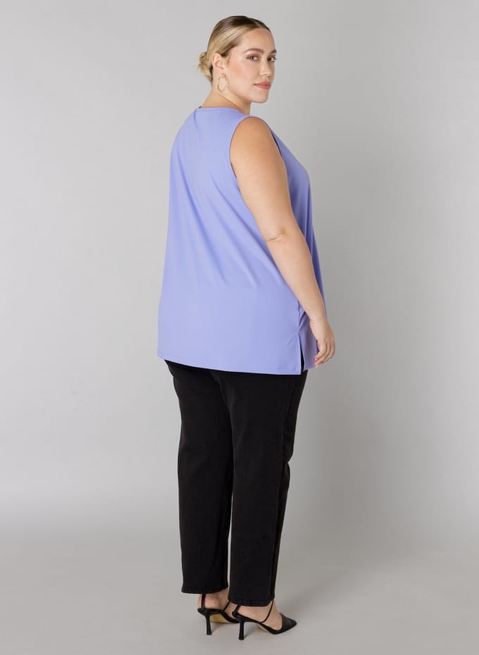 COLLETTA Omaira Tops - Cornflower Blue - maat X-0(44)