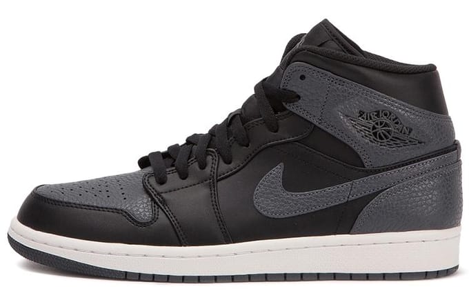 Jordan 1 Retro Mid Noir Gris Foncé 554724-041 46