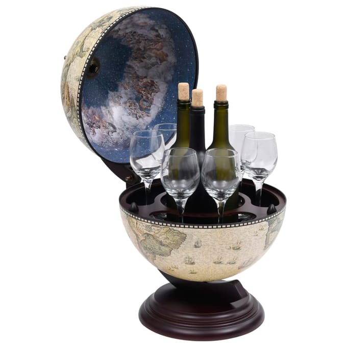 vidaXL - Globebar - tafelmodel - eucalyptushout - groen