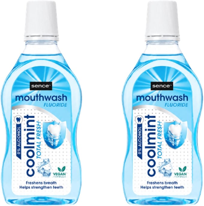 Sence Coolmint Total Fresh Mondwater - 2 x 500 ml