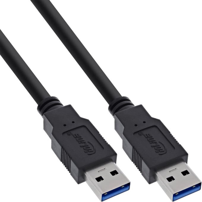 USB naar USB kabel - USB3.0 - tot 2A / zwart - 5 meter