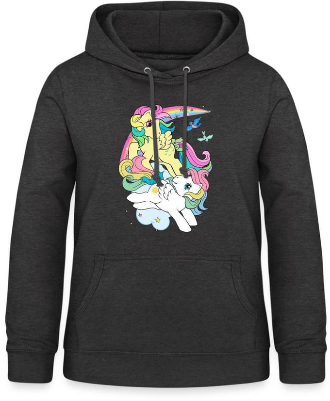 My Little Pony Retro Pony's Met Gekleurde Manen Hoodie Dames