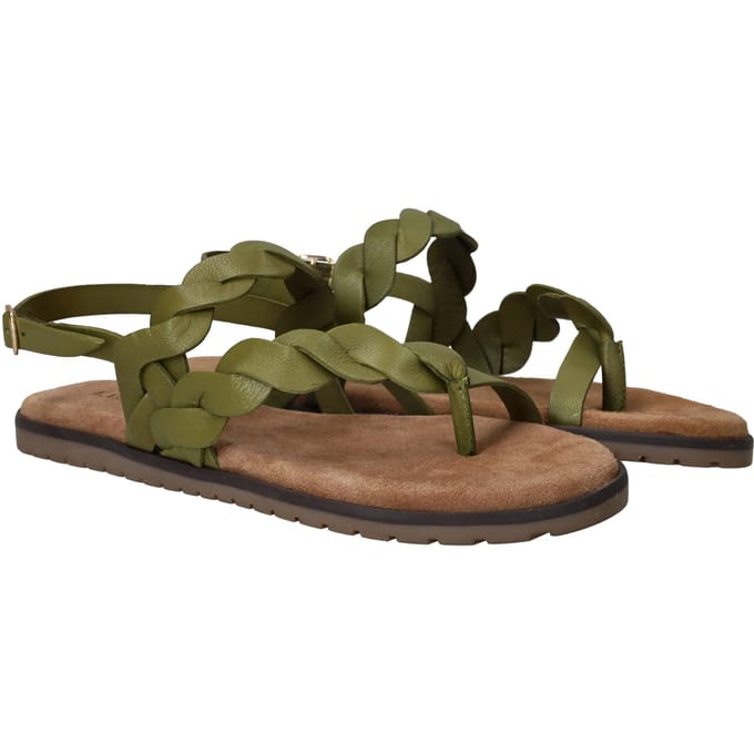 Lazamani Jona Sandalen - Dames - Groen - Maat:40