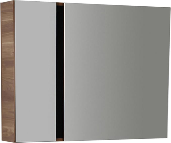 Spiegelkast Boss & Wessing Verti 98x80cm Walnoot