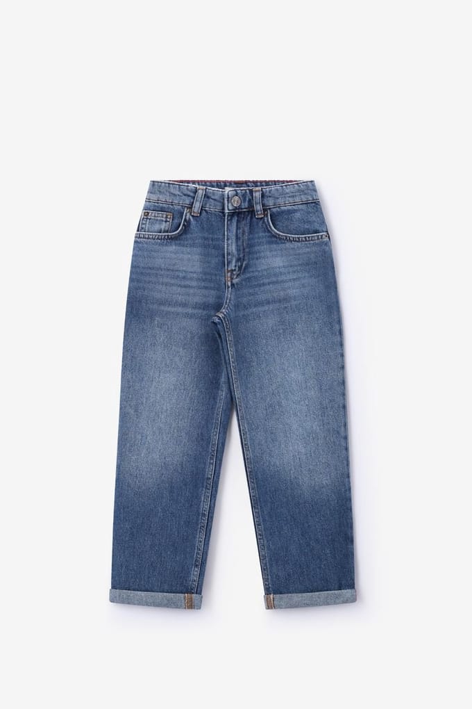 Sissy-Boy - Blauwe mid-rise straight leg jeans