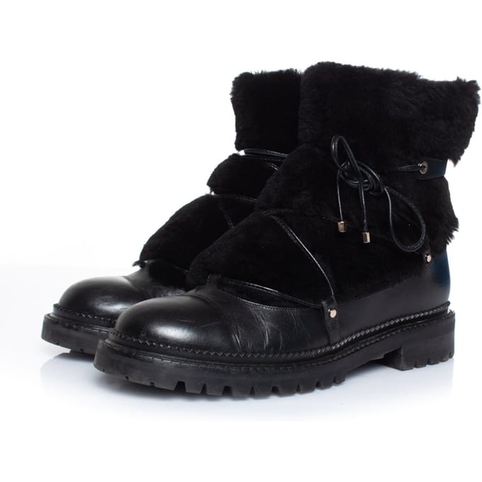 Bontversierde leren veterschoenen