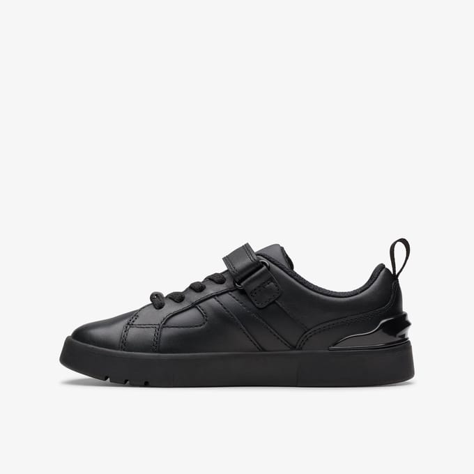 Oslo Sky Kind Zwarte Leren Schoenen
