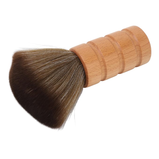 Heren Scheerkwast met Houten Handvat Nylon Gebroken Haarverwijdering Flexibele Scheerschuimkwast black